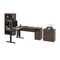 Bestar BESTAR Upstand 135W 72W L-Shaped Standing Desk with Bookcase and File Cabinet in antigua 175853-000052 - alternate 10